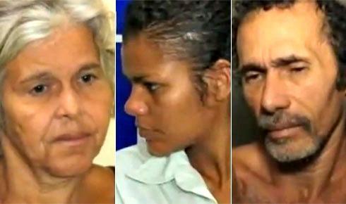 Isabel Cristina, Bruna Oliveira e Jorge Beltrão são acusados de homicídio quadruplamente qualificado, falsidade ideológica, sequestro e canibalismo em Garanhuns e Olinda. 